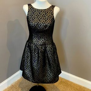 J Crew navy/gold Dress
